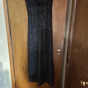 Black with silver accents dress